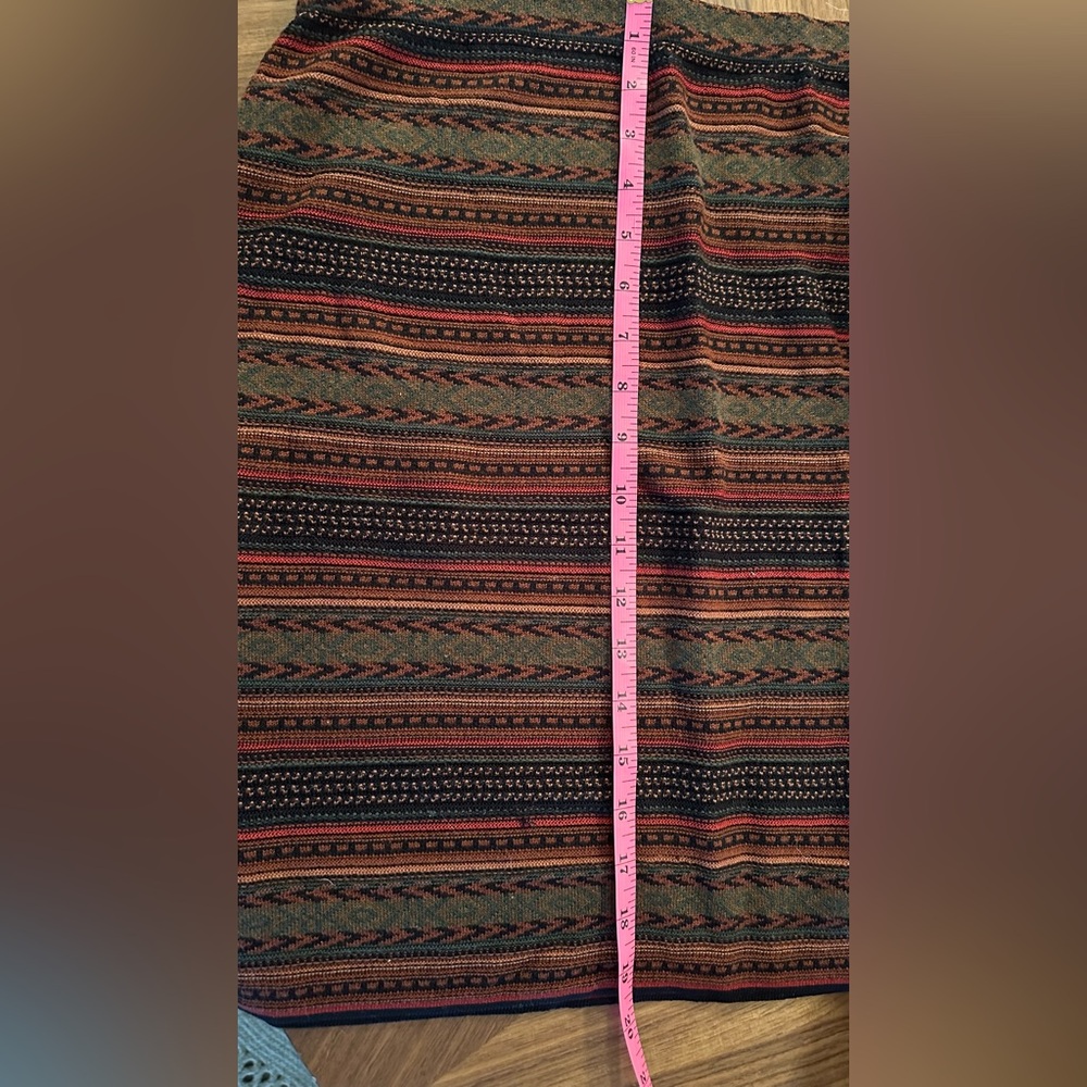 Peruvian Connection Multicolor Striped Pencil Ski… - image 4